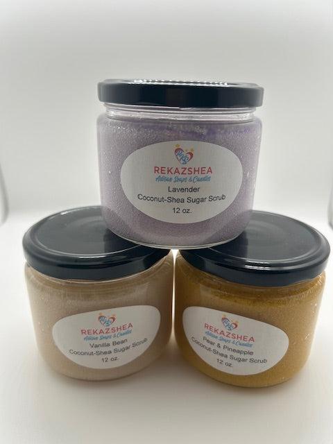 Lavender Coconut-Shea Butter Castile Sugar Scrub