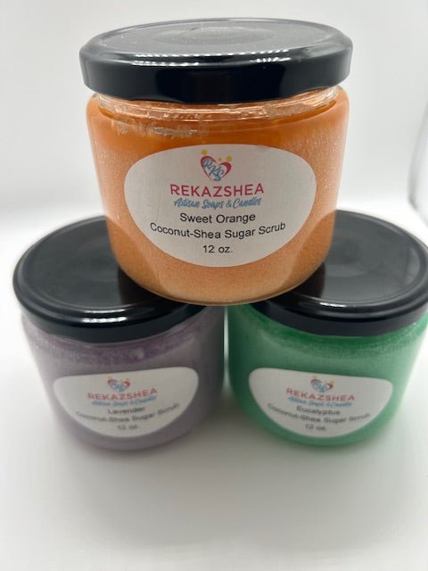 Sweet Orange Coconut-Shea Butter Castile Sugar Scrub