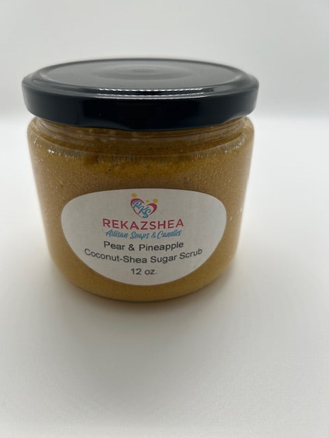 Pear & Pineapple Coconut-Shea Butter Castile Sugar Scrub