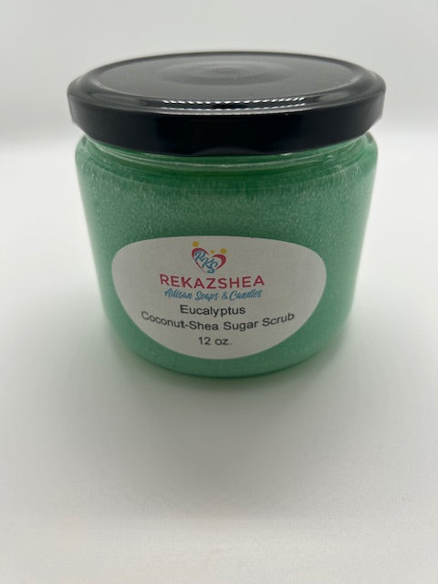 Eucalyptus Coconut-Shea Butter Castile Sugar Scrub